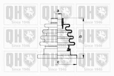 QUINTON HAZELL qjb125 -  Комплект пыльника, приводной вал